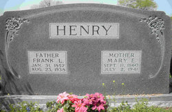  Mary E. <I>Saunders</I> Henry