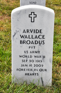 Pvt Arvide Wallace Broadus