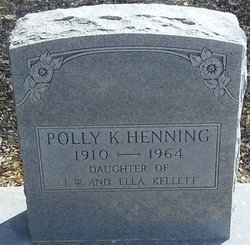  Frances Pauline “Polly” <I>Kellett</I> Henning