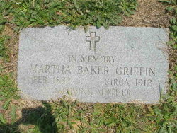  Martha <I>Baker</I> Griffin