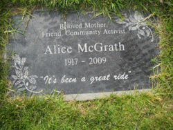  Alice <I>Greenfield</I> McGrath