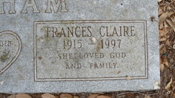  Frances Claire <I>Tally</I> Denham