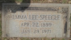  Emma Lee <I>Laster</I> Speegle