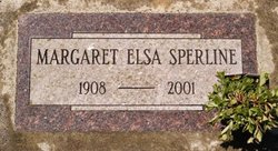  Margaret Elsa <I>Bearss</I> Sperline