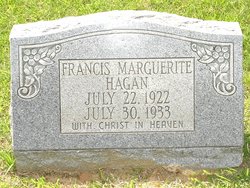 Francis Marguerite Hagan (1922-1933)