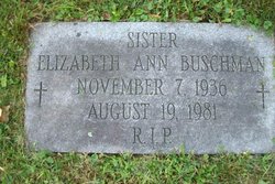 Sr Elizabeth Ann Buschman