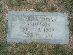  Mary Katherine “Kat” <I>Rowan</I> Anderson