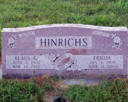  Frieda <I>Peters</I> Hinrichs