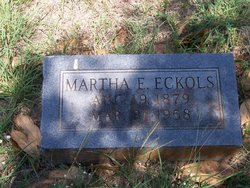  Martha Elizabeth <I>Richburg</I> Eckols