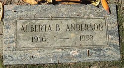  Alberta B Anderson