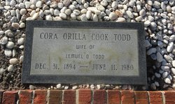  Cora Orilla <I>Cook</I> Todd