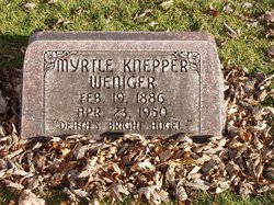  Myrtle E <I>Knepper</I> Weniger