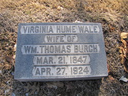  Virginia Hume <I>Wale</I> Burch