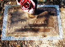  Mary Elizabeth <I>Brown</I> Adams
