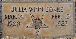 Julia <I>Winn</I> Jones