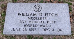 Sgt William D Fitch