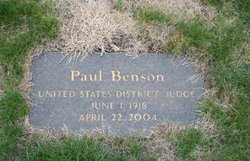 Judge Paul Benson