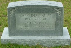  Mary Ina Bailey