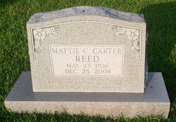  Mattie Clara <I>Carter</I> Reed
