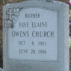 Faye Elaine Owens Church (1961-1996) - Find A Grave Memorial