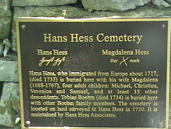 Hans Hess Family Cemetery