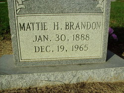 Mattie House Brandon (1888-1965)