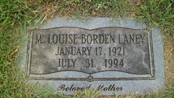  Margaret Louise <I>Borden</I> Laney