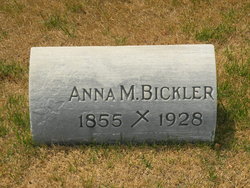  Anna M <I>Adams</I> Bickler