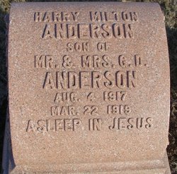  Harry Milton Anderson