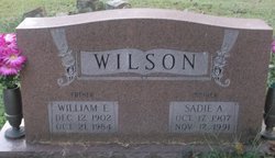  Sadie Augusta <I>Wells</I> Wilson