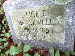 Alice E <I>Wilkins</I> Blackwell