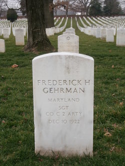Sgt Frederick Henry Gehrman