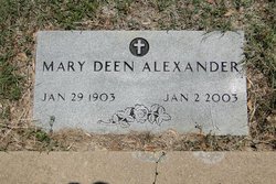  Mary Edna <I>Deen</I> Alexander