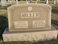 Sarah L <I>Hendricks</I> Miller
