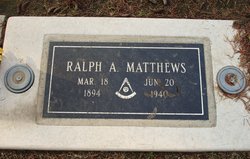  Ralph Adolph Matthews