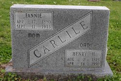  Fannie Marie <I>Carter</I> Carlile