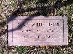  Alma Willie <I>Wilkerson</I> Binion