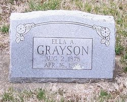  Ella Alice <I>McClendon</I> Grayson