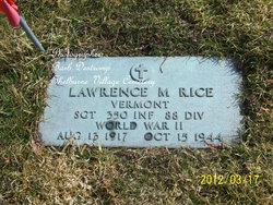 SGT Lawrence Martin Rice