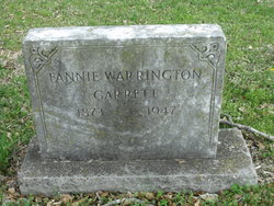  Fannie <I>Warrington</I> Garrett