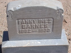  Fanny Inez <I>Burt</I> Barnes