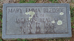  Mary Emma <I>Bledsoe</I> Beal