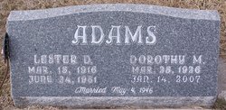  Dorothy Marie <I>Cox</I> Adams