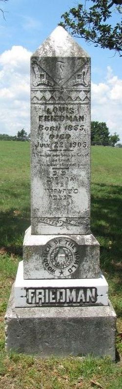 Louis Friedman (1855-1905) - Find a Grave Memorial