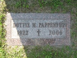  Dorothy Marie “Dottie” <I>Kendall</I> Pappenfus