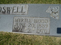  Myrtle V <I>Hood</I> Boswell