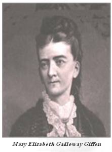Mary Elizabeth Galloway Giffen 1842 1881 Find A Grave Memorial