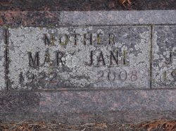  Mary Jane <I>Smith</I> Kalmanson