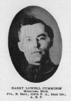 Pvt Harry Lowell Cummings (1891-1980)