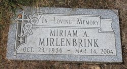  Miriam A. <I>McQuillan</I> Mirlenbrink